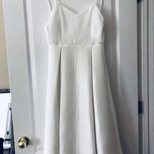 ASOS size 4 bridal white midi dress